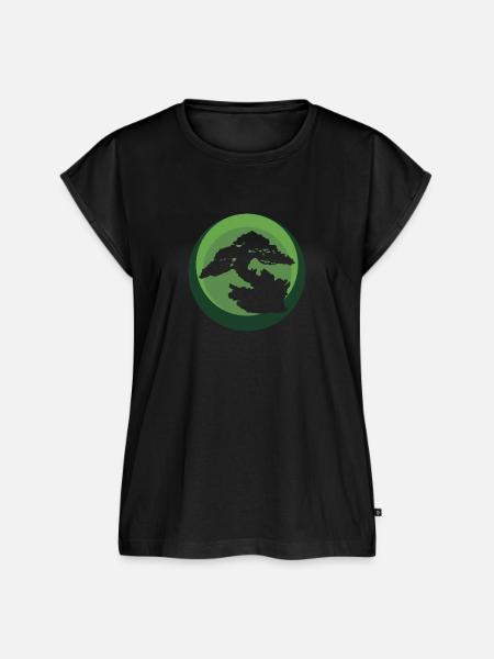 Baum Wachsen Baum - Frauen Premium Bio Top - Schwarz