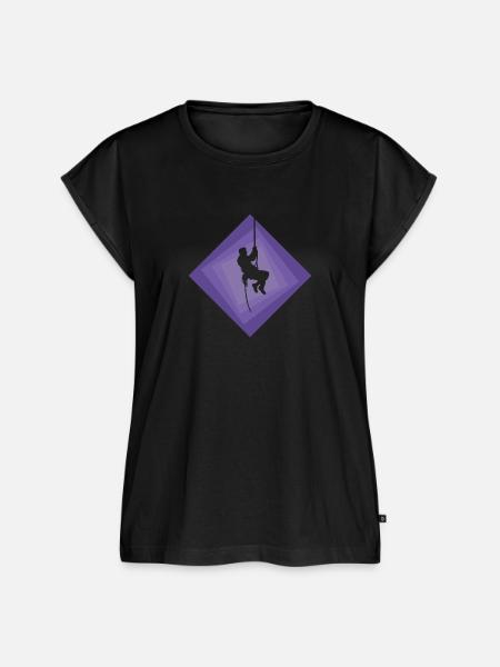 Seilklettern Bergsteigen Bergsteigen - Frauen Premium Bio Top - Schwarz