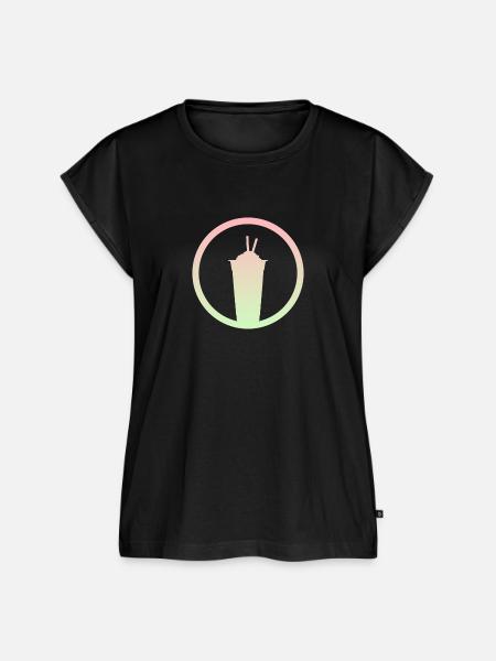Bubble Tee Tee - Frauen Premium Bio Top - Schwarz