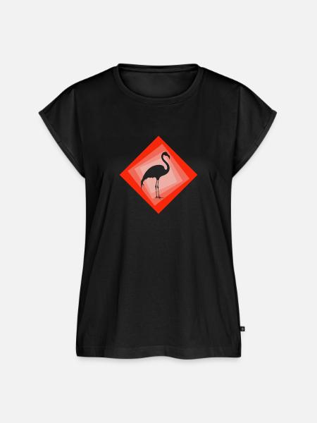 Flamingos Flamingos Flamingo - Frauen Premium Bio Top - Schwarz