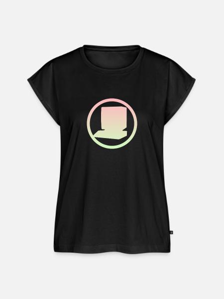 Computerarbeit Computer Nerd - Frauen Premium Bio Top - Schwarz