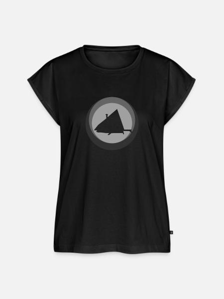 Modern Modern Camping - Frauen Premium Bio Top - Schwarz