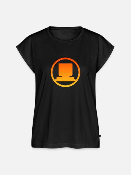 Computerarbeit Computer PC - Frauen Premium Bio Top - Schwarz