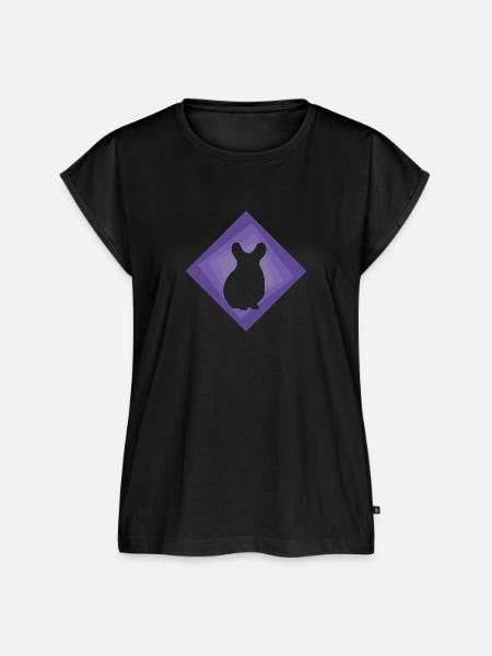 Chinchilla Hamster Mäuschen - Frauen Premium Bio Top - Schwarz