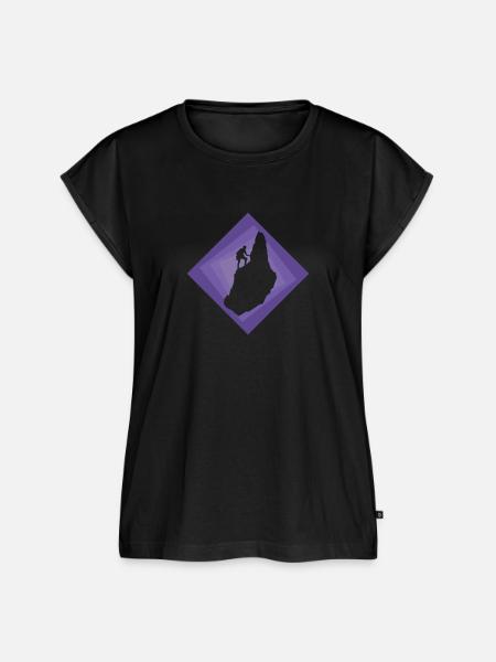Klettern Kletterer Felsklettern - Frauen Premium Bio Top - Schwarz