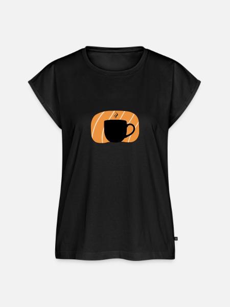 Kaffee Becher Kaffee - Frauen Premium Bio Top - Schwarz