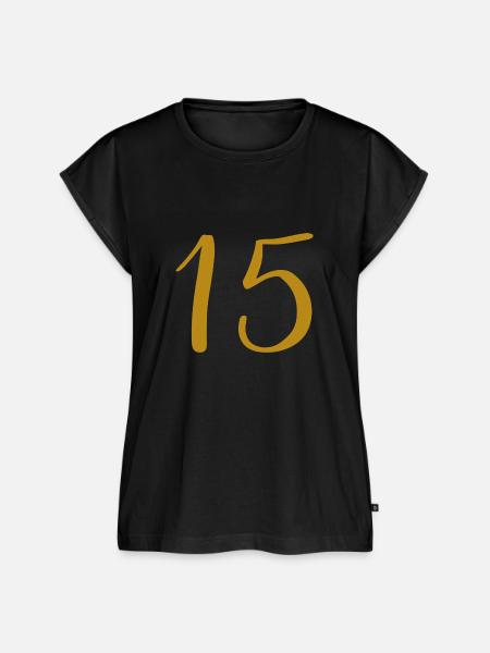 15 - Frauen Premium Bio Top - Schwarz