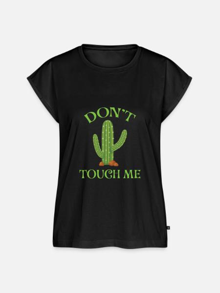Don't Touch Me - Frauen Premium Bio Top - Schwarz