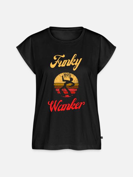 Funky Wanker - Frauen Premium Bio Top - Schwarz