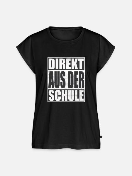 Direkt aus der Schule - Frauen Premium Bio Top - Schwarz