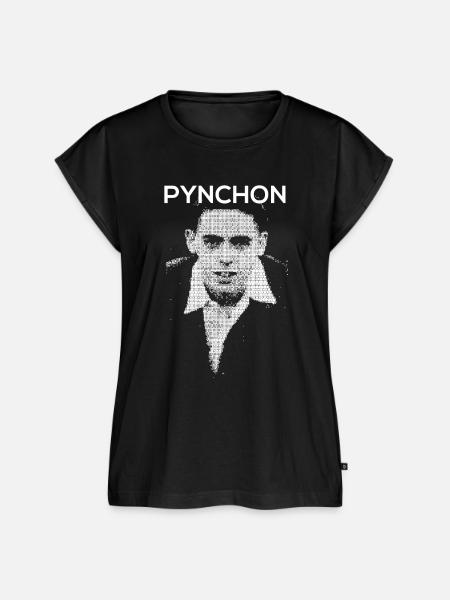 Porträt von Thomas Pynchon - Frauen Premium Bio Top - Schwarz