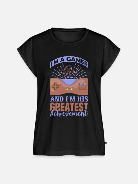 Ich bin ein Gamer - Frauen Premium Bio Top - Schwarz