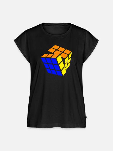 Rubik's Cube gleich geschafft - Frauen Premium Bio Top - Schwarz