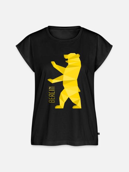 Berlin Bär - Frauen Premium Bio Top - Schwarz