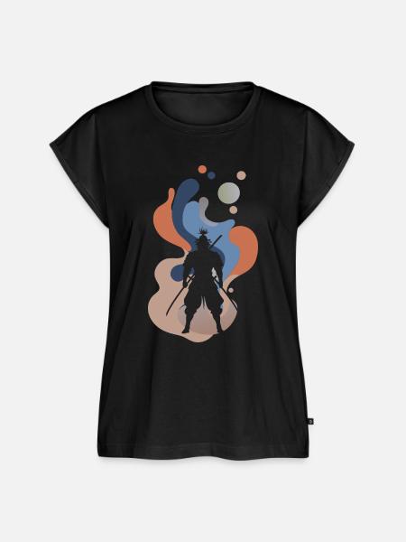 Samurai Schwert - Frauen Premium Bio Top - Schwarz