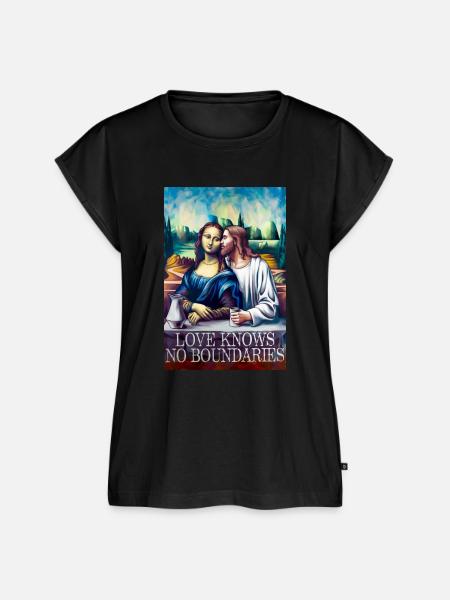 Love knows no boundaries - Frauen Premium Bio Top - Schwarz