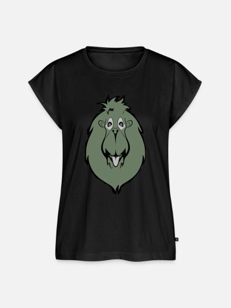 Affe - Frauen Premium Bio Top - Schwarz