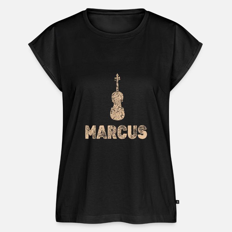 Marcus als Bratsche - Frauen Premium Bio Top - Schwarz