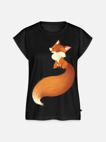 Fuchs - Frauen Premium Bio Top - Schwarz