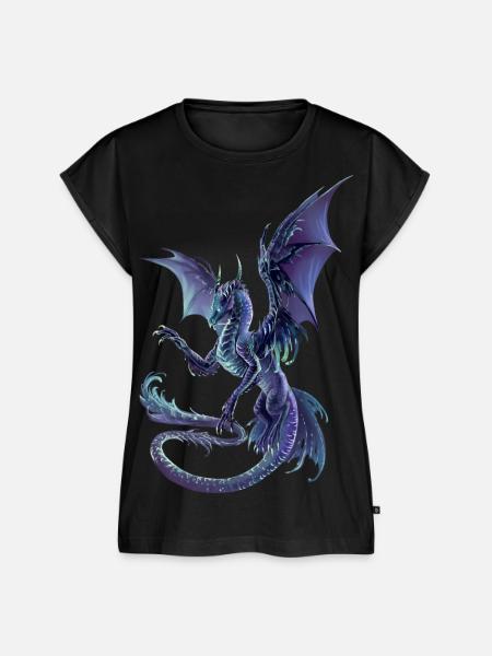 celestial dragon - Frauen Premium Bio Top - Schwarz
