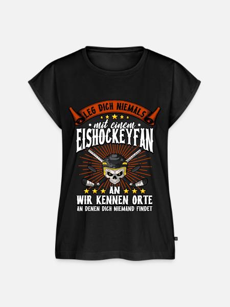 Eishockey - Frauen Premium Bio Top - Schwarz