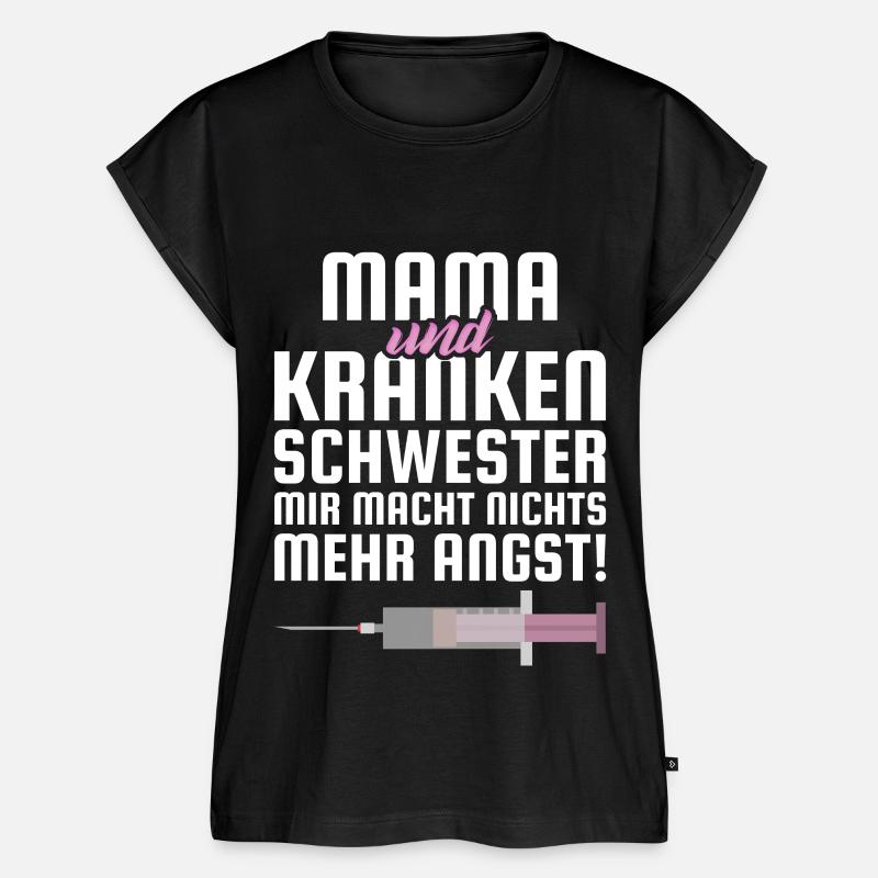 Krankenschwester Mutter - Frauen Premium Bio Top - Schwarz