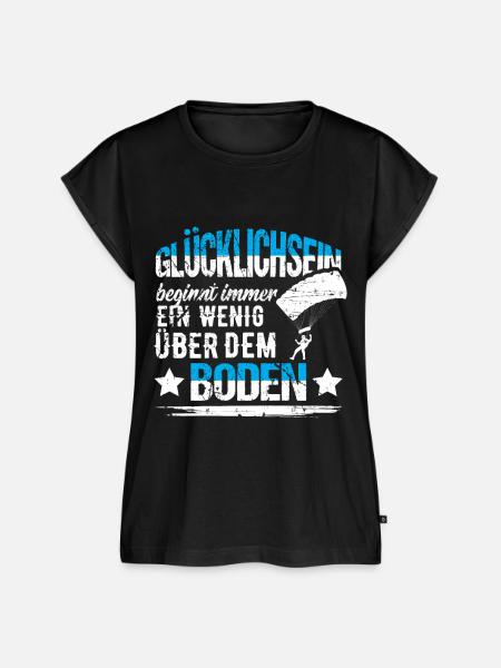 Fallschirmspringen Fallschirmsprung - Frauen Premium Bio Top - Schwarz