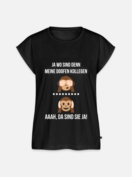 Kollegen Abschied Beruf - Frauen Premium Bio Top - Schwarz