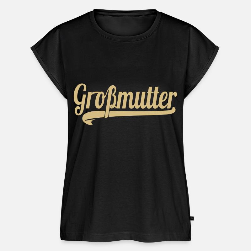 Großmutter Grossmutter - Frauen Premium Bio Top - Schwarz