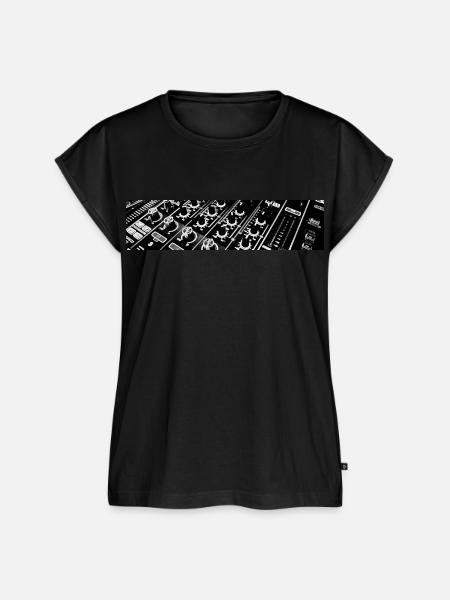 Elektro-Design - Frauen Premium Bio Top - Schwarz