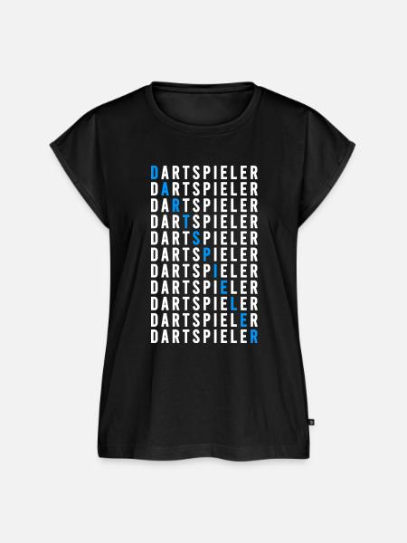 Dartspieler - Frauen Premium Bio Top - Schwarz