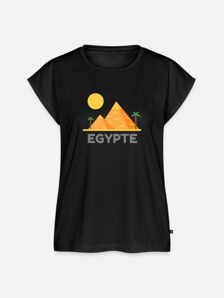 ÄGYPTEN - Frauen Premium Bio Top - Schwarz
