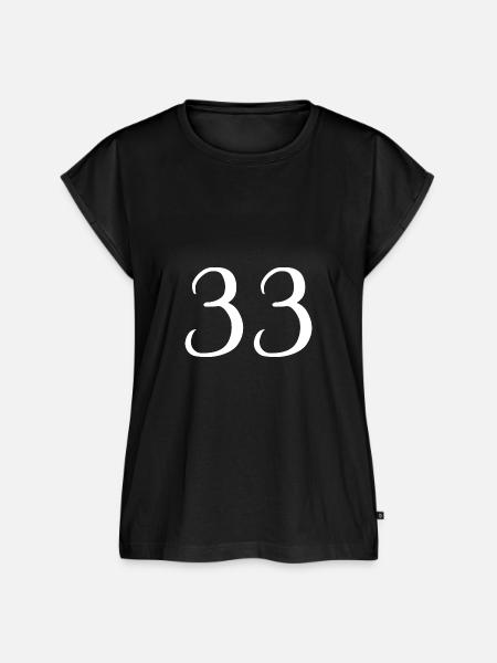 33 - Frauen Premium Bio Top - Schwarz