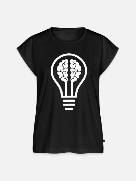 brain light bulb - Frauen Premium Bio Top - Schwarz
