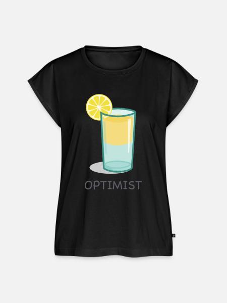 Optimist - Frauen Premium Bio Top - Schwarz