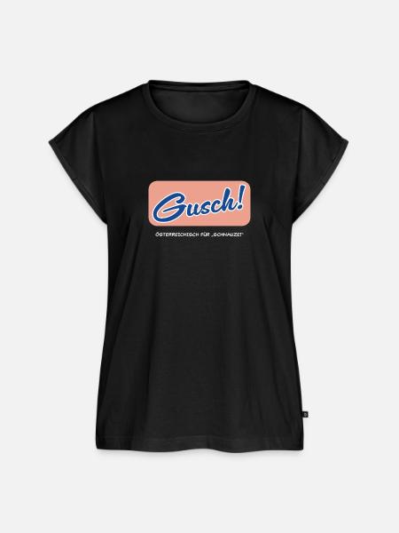 Gusch - hell - Frauen Premium Bio Top - Schwarz