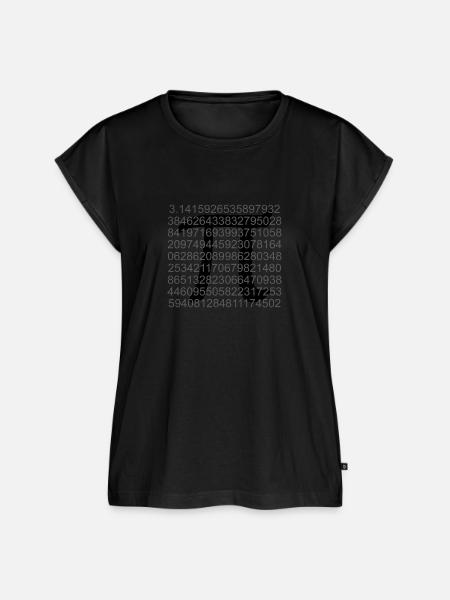 pi - Frauen Premium Bio Top - Schwarz