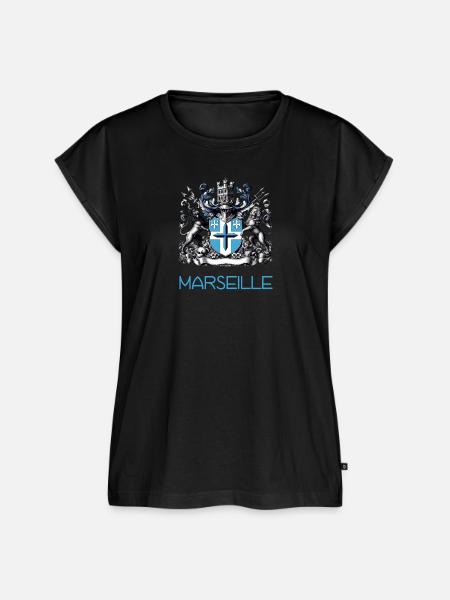 Marseille - Frauen Premium Bio Top - Schwarz