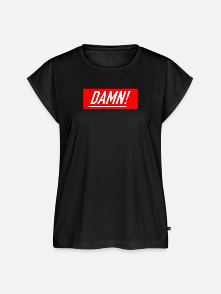 damn! - Frauen Premium Bio Top - Schwarz