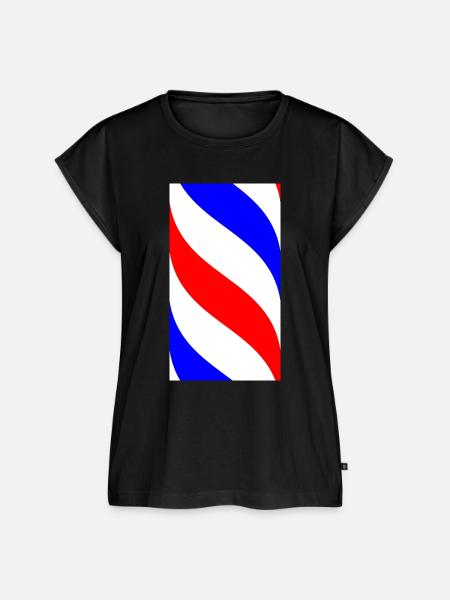 Barber-Stange - Frauen Premium Bio Top - Schwarz