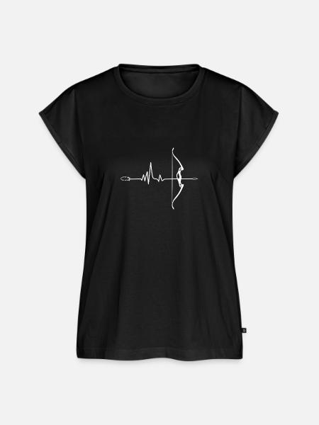 Bogenschießen Bogenschütze Bogensport - Frauen Premium Bio Top - Schwarz