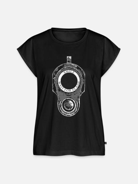 Waffe - Frauen Premium Bio Top - Schwarz