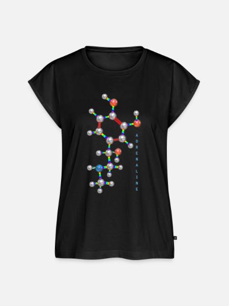 ADRENALINE - Frauen Premium Bio Top - Schwarz