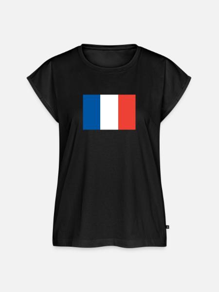 Frankreich, Flagge - Frauen Premium Bio Top - Schwarz