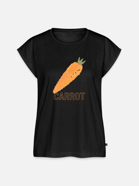 Carrot - Frauen Premium Bio Top - Schwarz