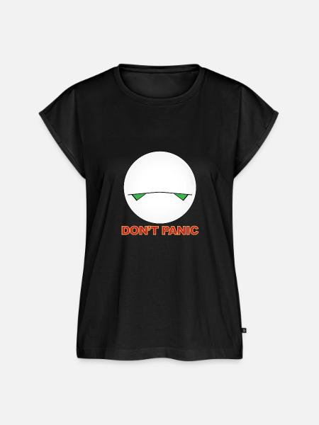 Don't Panic - Frauen Premium Bio Top - Schwarz