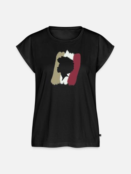 Afro Beat 70s - Frauen Premium Bio Top - Schwarz