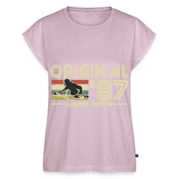 1987 - Women’s Premium Organic Top - dusky pink - Front - AI Model Female 172 light (172cm)