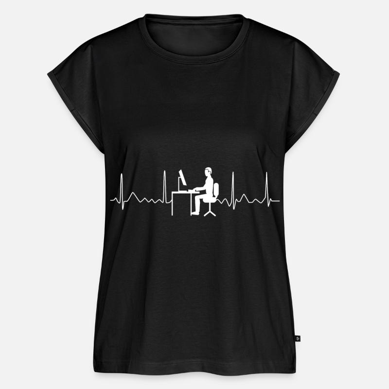 Coder Developer Programmer Coding IT Computer - Women’s Premium Organic Top - black