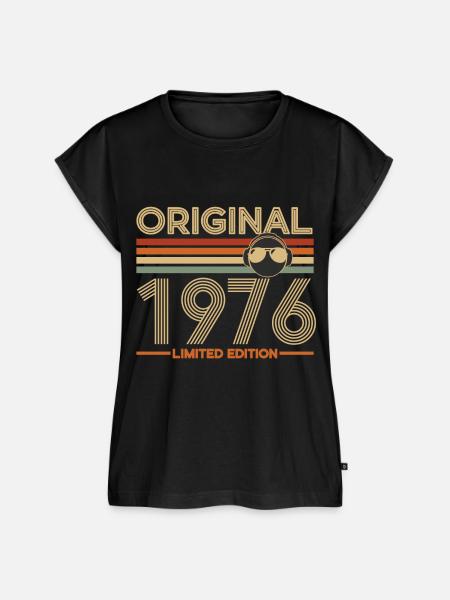 1976 - Frauen Premium Bio Top - Schwarz
